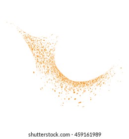 Abstract movement of grain or dust particles. Vector format.