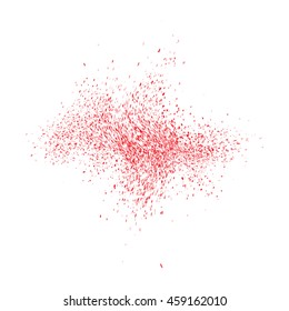 Abstract movement of grain or dust particles. Vector format.