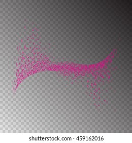 Abstract movement of grain or dust particles. Vector format.