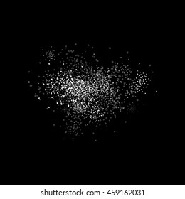 Abstract movement of grain or dust particles. Vector format.