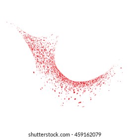 Abstract movement of grain or dust particles. Vector format.