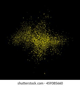 Abstract movement of grain or dust particles. Vector format.