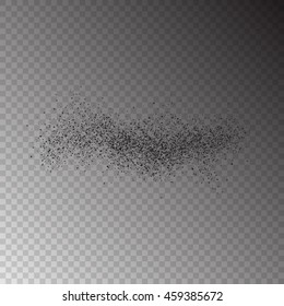 Abstract movement of grain or dust particles. Vector format.