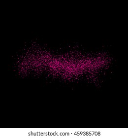 Abstract movement of grain or dust particles. Vector format.