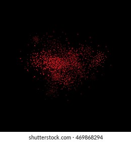 Abstract movement of grain or dust particles. Vector format.