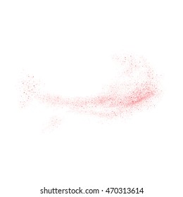 Abstract movement of grain or dust particles. Vector format.