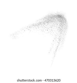 Abstract movement of grain or dust particles. Vector format.