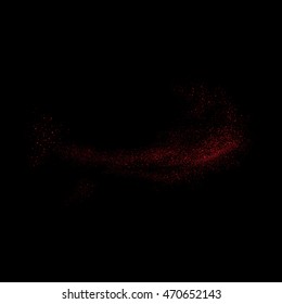 Abstract movement of grain or dust particles. Vector format.