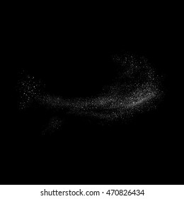 Abstract movement of grain or dust particles. Vector format.