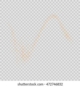 Abstract movement of grain or dust particles. Vector format.