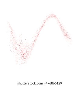 Abstract movement of grain or dust particles. Vector format.
