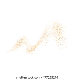Abstract movement of grain or dust particles. Vector format.
