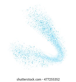 Abstract movement of grain or dust particles. Vector format.