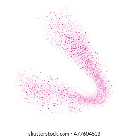 Abstract movement of grain or dust particles. Vector format.