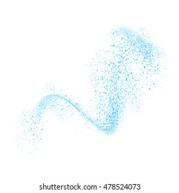 Abstract movement of grain or dust particles. Vector format.