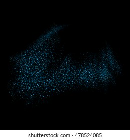 Abstract movement of grain or dust particles. Vector format.