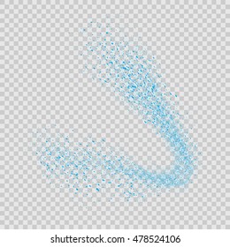 Abstract movement of grain or dust particles. Vector format.