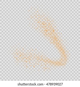 Abstract movement of grain or dust particles. Vector format.