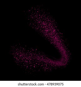 Abstract movement of grain or dust particles. Vector format.