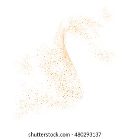 Abstract movement of grain or dust particles. Vector format.