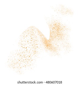 Abstract movement of grain or dust particles. Vector format.