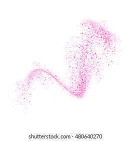 Abstract movement of grain or dust particles. Vector format.