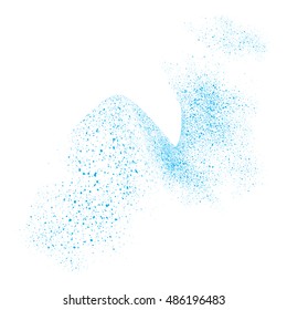 Abstract movement of grain or dust particles. Vector format.