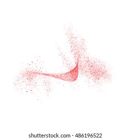 Abstract movement of grain or dust particles. Vector format.