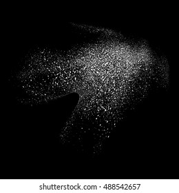 Abstract movement of grain or dust particles. Vector format.