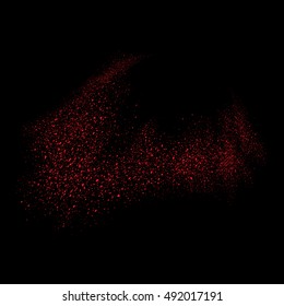 Abstract movement of grain or dust particles. Vector format.