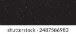 Abstract movement of white star dots on snow on black background isolated space galaxy for abstract futuristic technology, christmas decoration overlay wallpaper, vector.