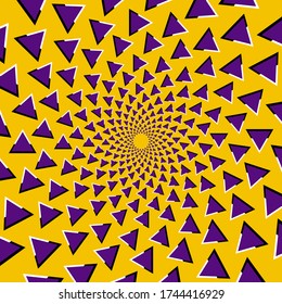 Abstract moving image design, optical illusion
