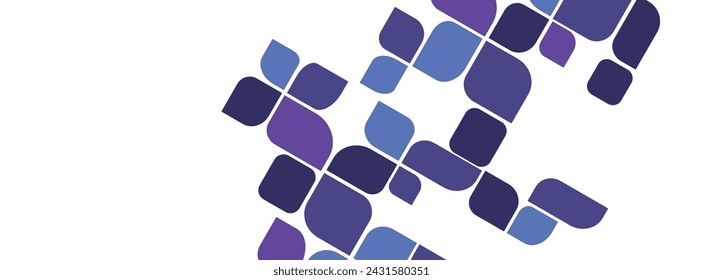 abstract mozaic on white background	
