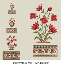 abstract mughal motif bunch   background design