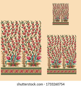 abstract   mughal motif bunch  background design