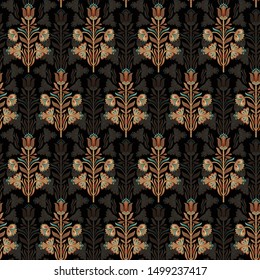abstract Mughal motif bunch pattern background  design