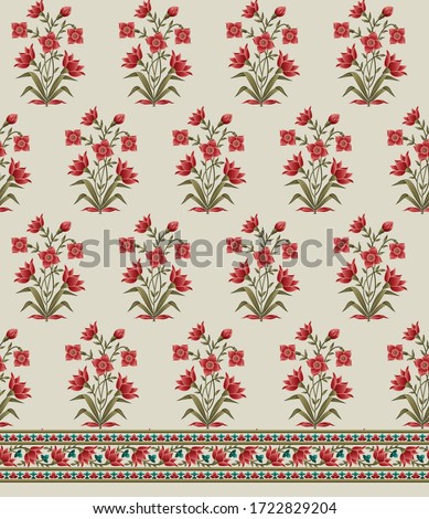  abstract mughal motif bunch   pattern background design 