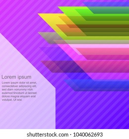 Abstract mulit color triangle geometrical  background with copy space, ESP 10