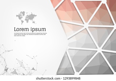 Abstract multi color geometric design template with triangular polygonal background. Info graphics background with geometric shapes. creative business cards, clean and modern concept.