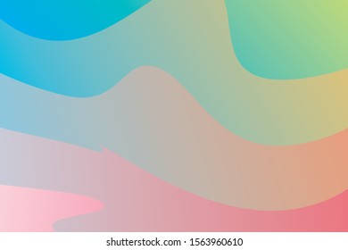 abstract multi color gradient wave background vector eps 10