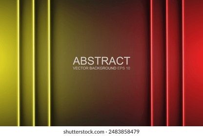 Abstract multi color neon lines moving effect banner pattern design