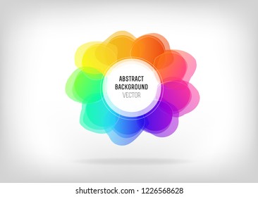 abstract multi color spectrum background with copy space -vector graphic template