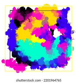 fondo de agua multicolor abstracto con manchas