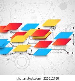 Abstract multi colored background. Vector illustration