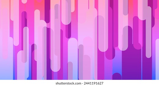 Abstract Multi Colored Retro Style Design - White, Pink, Purple, Blue Colors - Banner, Background, Poster or Landing Page Design, Multi Purpose Template