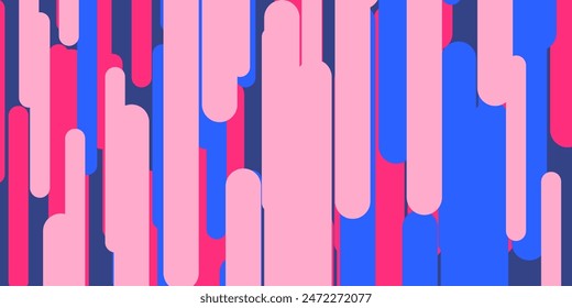 Diseño de estilo retro multicolor Abstractas - rosa, rojo, azul Colores - Anuncio, fondo, cartel o diseño de la página de destino, Plantilla de usos múltiples