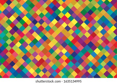 Abstract multi colorful modern rectangle background.wallpaper square color.vector art illustration.