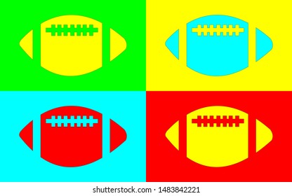 abstract multi colors ball on colorful background