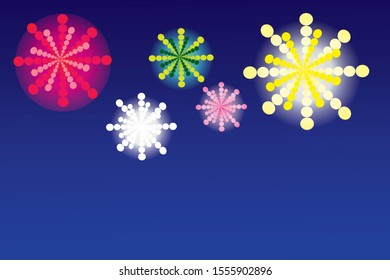 abstract multi colors star on gradient background