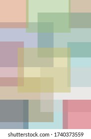 abstract multi light color squares mosaic background for book cover, background, pattern, template or wallpaper